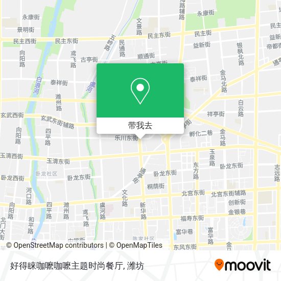 好得睐咖嚒咖嚒主题时尚餐厅地图