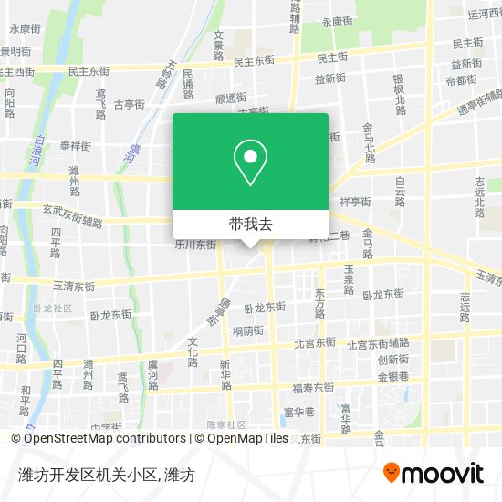 潍坊开发区机关小区地图