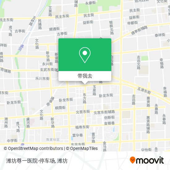 潍坊尊一医院-停车场地图