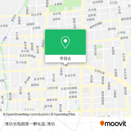 潍坊光电园第一孵化器地图