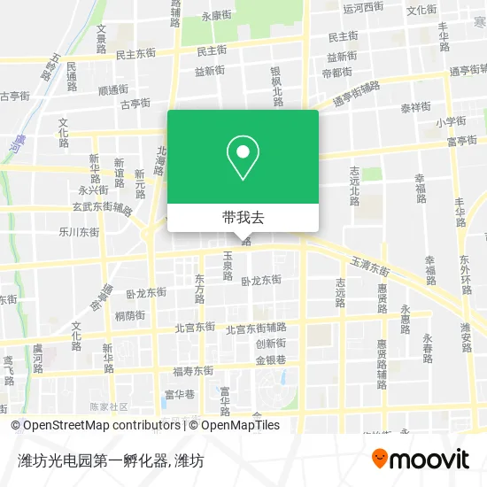 潍坊光电园第一孵化器地图