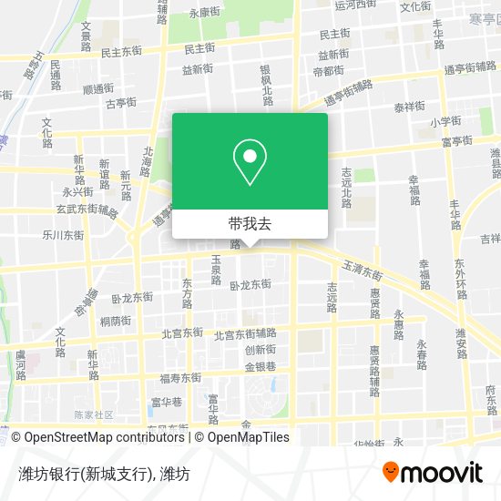 潍坊银行(新城支行)地图