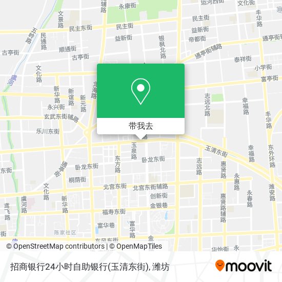 招商银行24小时自助银行(玉清东街)地图