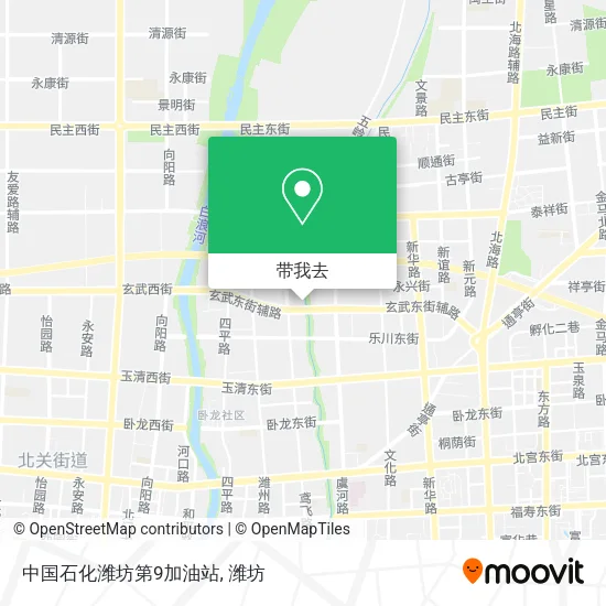 中国石化潍坊第9加油站地图