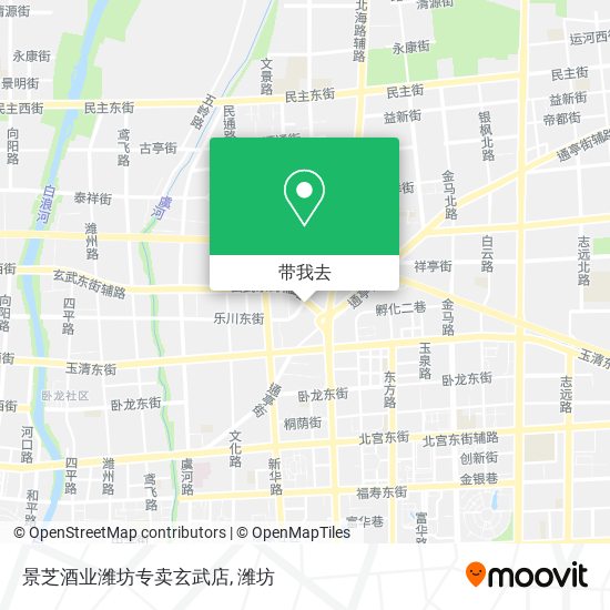 景芝酒业潍坊专卖玄武店地图
