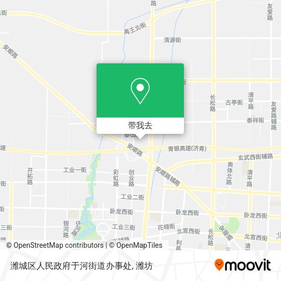 潍城区人民政府于河街道办事处地图