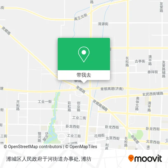 潍城区人民政府于河街道办事处地图
