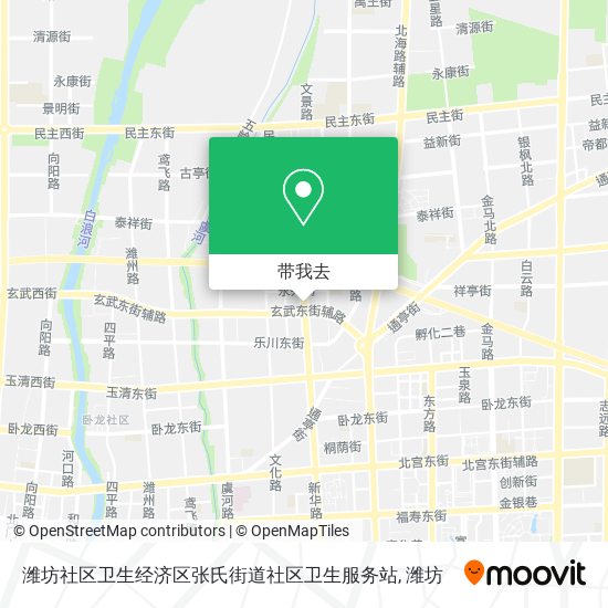 潍坊社区卫生经济区张氏街道社区卫生服务站地图