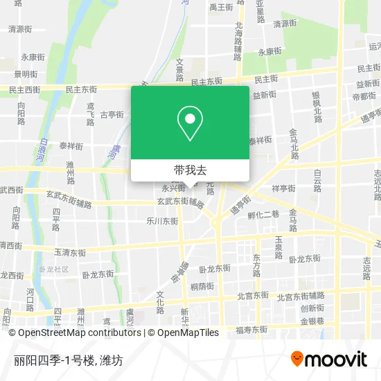 丽阳四季-1号楼地图