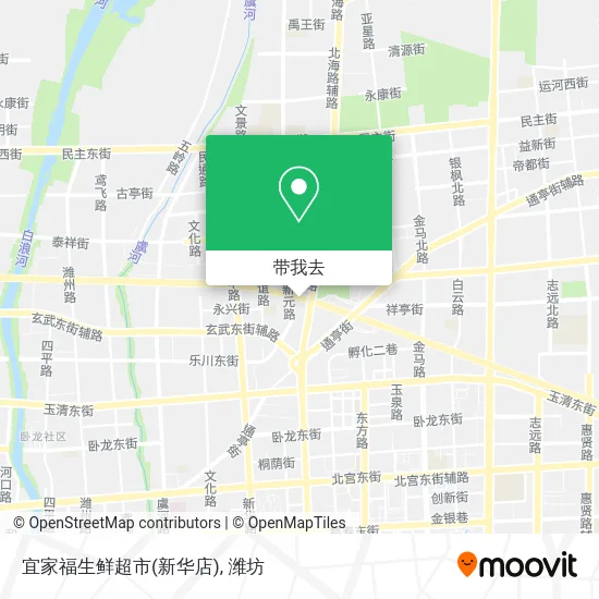 宜家福生鲜超市(新华店)地图
