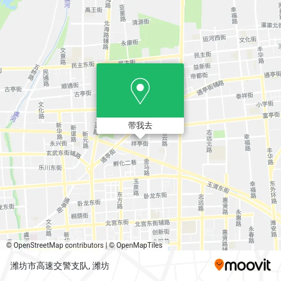 潍坊市高速交警支队地图