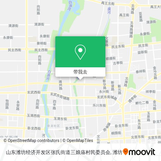 山东潍坊经济开发区张氏街道三娘庙村民委员会地图