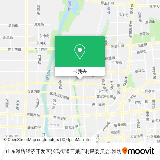 山东潍坊经济开发区张氏街道三娘庙村民委员会地图
