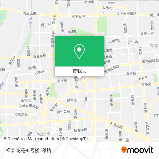 祥泰花苑-6号楼地图