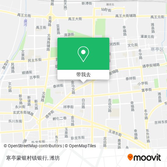 寒亭蒙银村镇银行地图