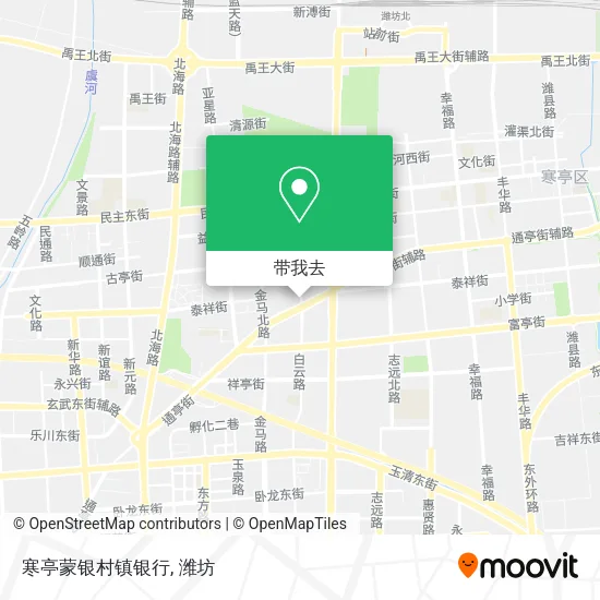 寒亭蒙银村镇银行地图