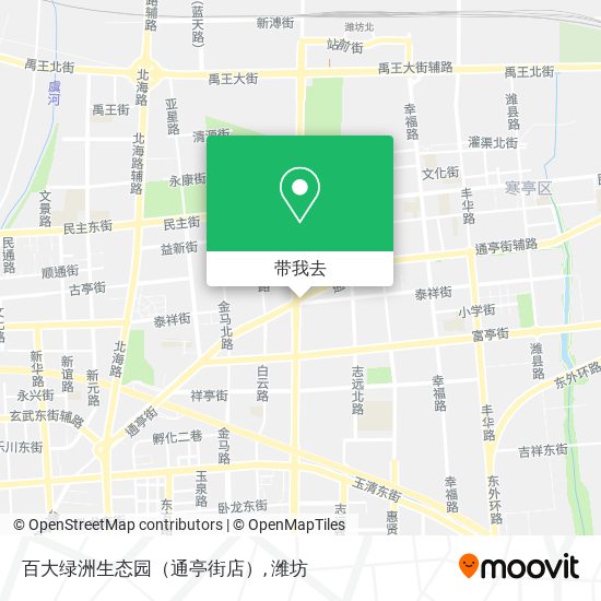 百大绿洲生态园（通亭街店）地图