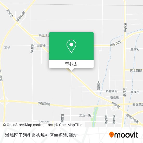 潍城区于河街道杏埠社区幸福院地图