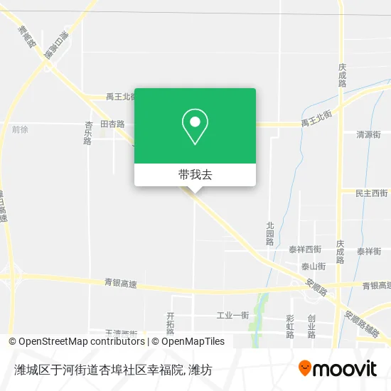 潍城区于河街道杏埠社区幸福院地图