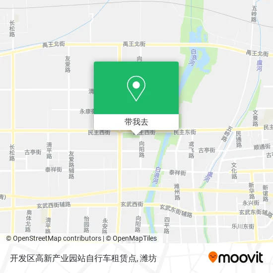 开发区高新产业园站自行车租赁点地图
