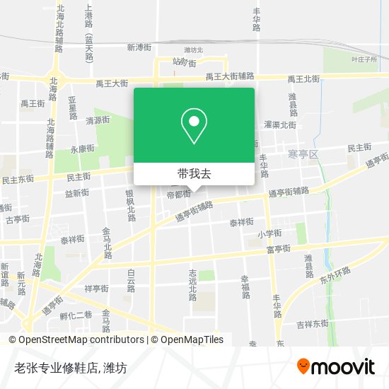 老张专业修鞋店地图