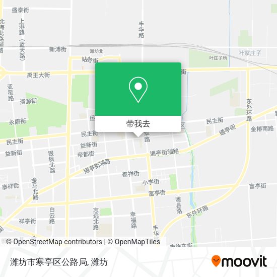 潍坊市寒亭区公路局地图
