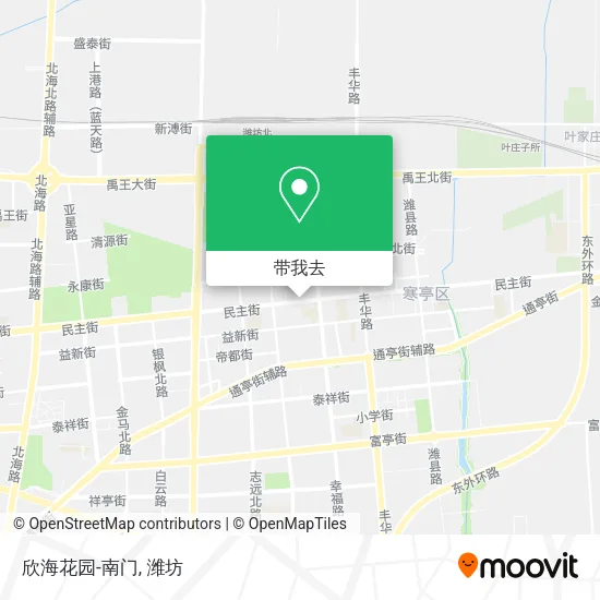 欣海花园-南门地图