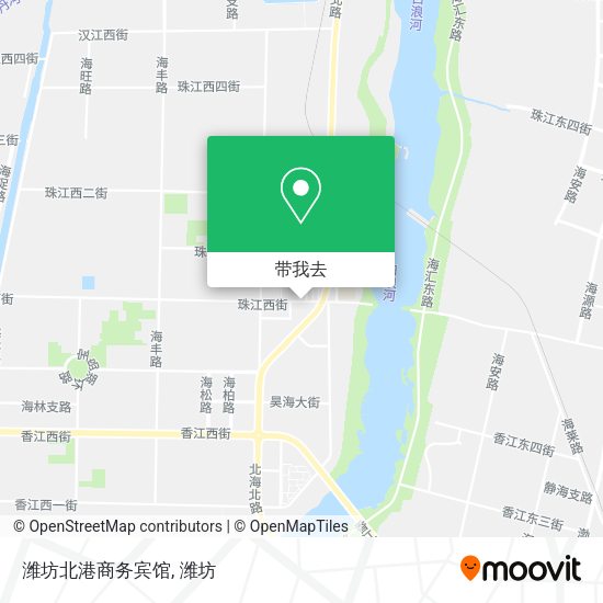 潍坊北港商务宾馆地图