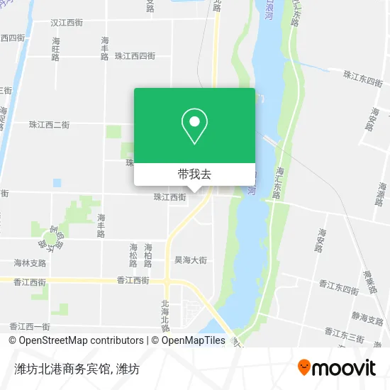 潍坊北港商务宾馆地图