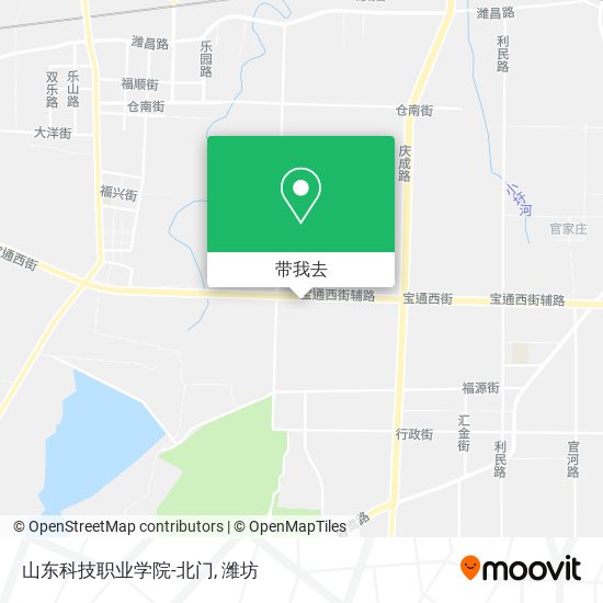 山东科技职业学院-北门地图