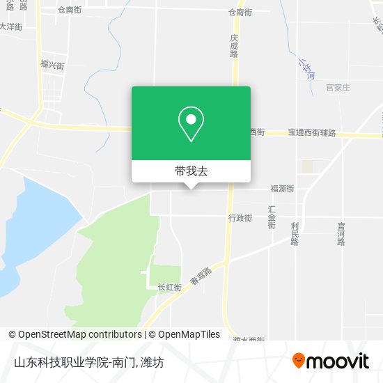 山东科技职业学院-南门地图