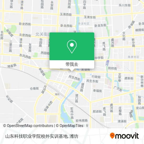 山东科技职业学院校外实训基地地图