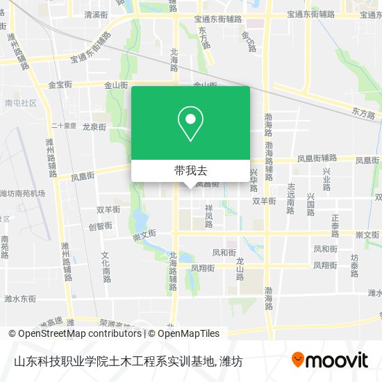 山东科技职业学院土木工程系实训基地地图