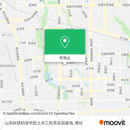 山东科技职业学院土木工程系实训基地地图