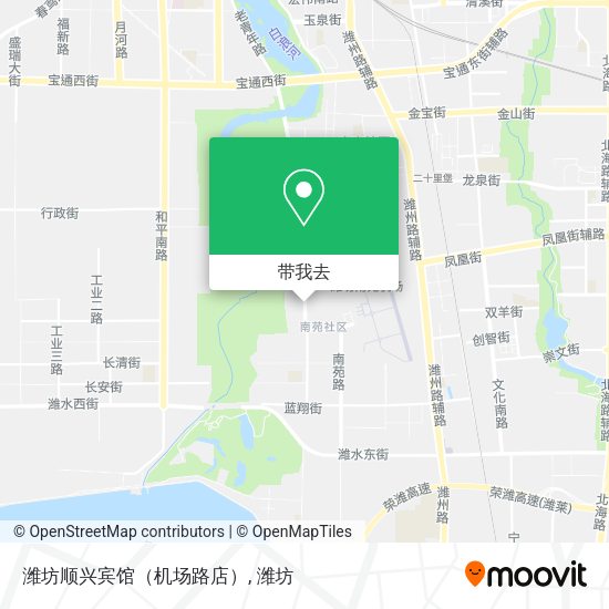 潍坊顺兴宾馆（机场路店）地图