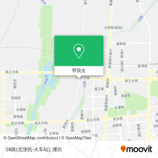 28路(北张氏-火车站)地图