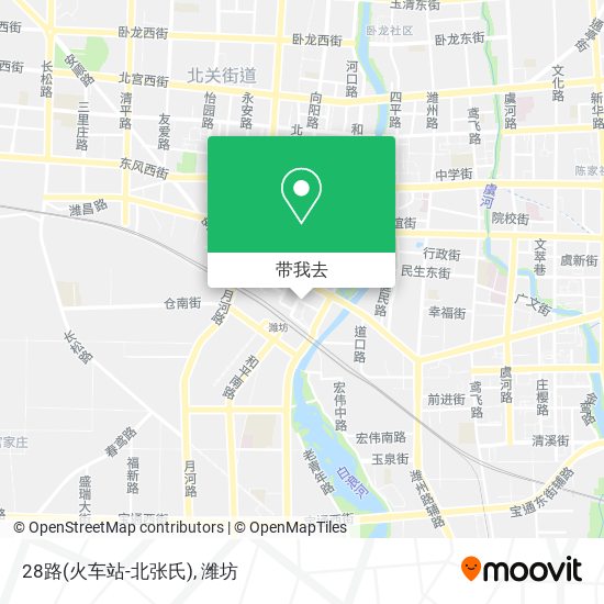 28路(火车站-北张氏)地图