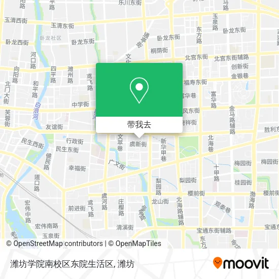 潍坊学院南校区东院生活区地图