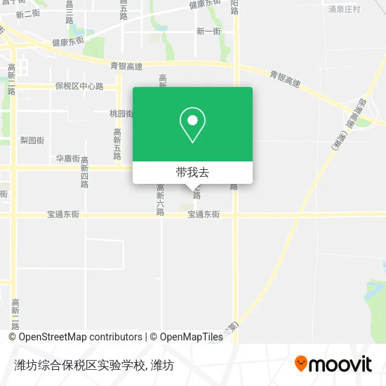 潍坊综合保税区实验学校地图