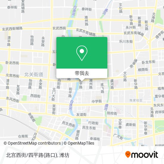 北宫西街/四平路(路口)地图