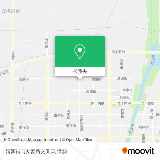 清源街与友爱路交叉口地图