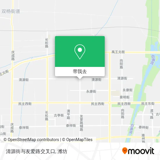 清源街与友爱路交叉口地图