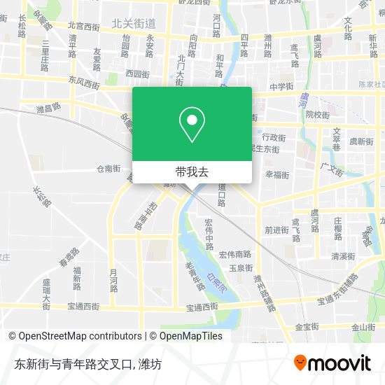 东新街与青年路交叉口地图