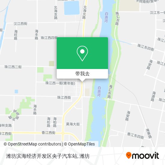 潍坊滨海经济开发区央子汽车站地图