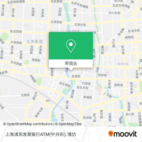 上海浦东发展银行ATM(中兴街)地图