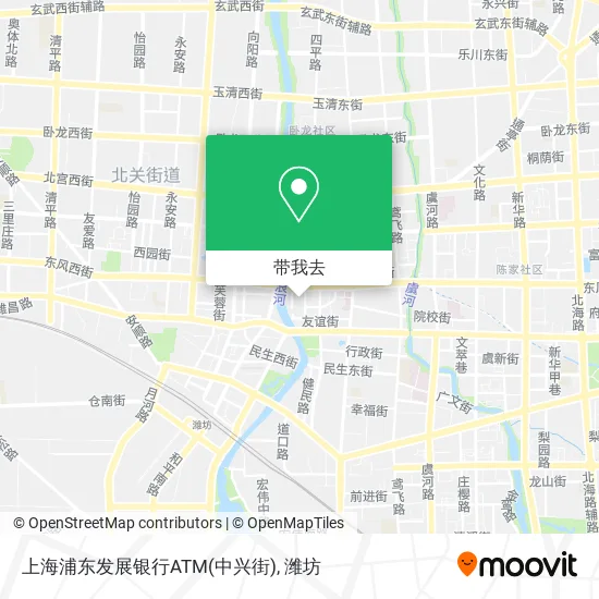 上海浦东发展银行ATM(中兴街)地图