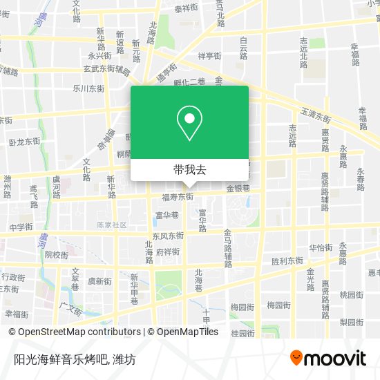 阳光海鲜音乐烤吧地图