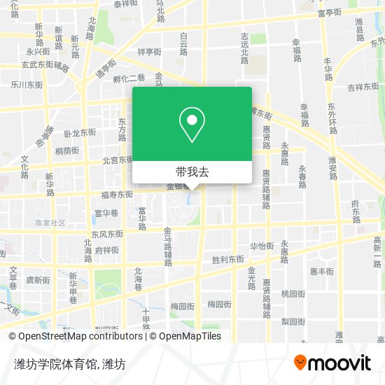 潍坊学院体育馆地图