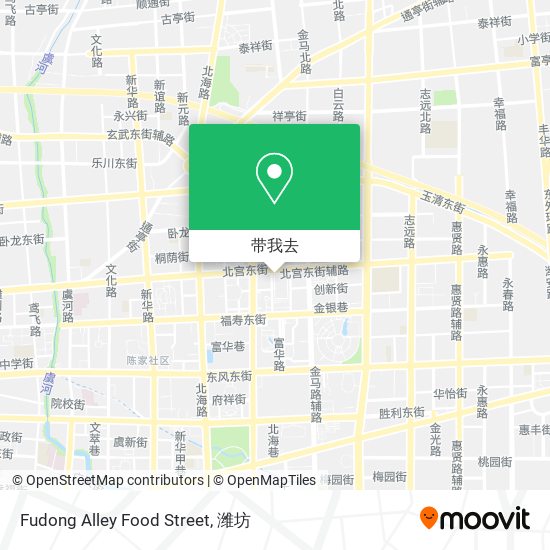 Fudong Alley Food Street地图