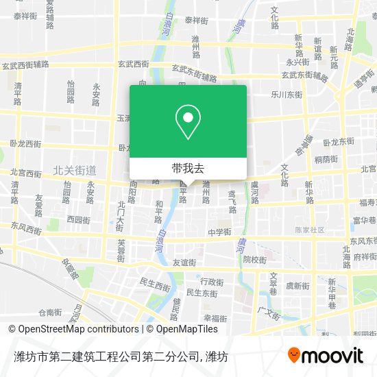 潍坊市第二建筑工程公司第二分公司地图
